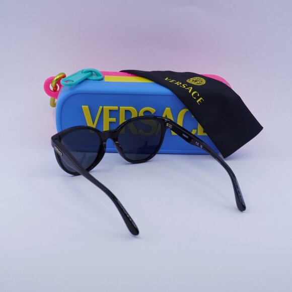Versace Kids VK4427U GB1/87 Cat Eye Sunglasses - Black/Dark Grey - Picture 3 of 9